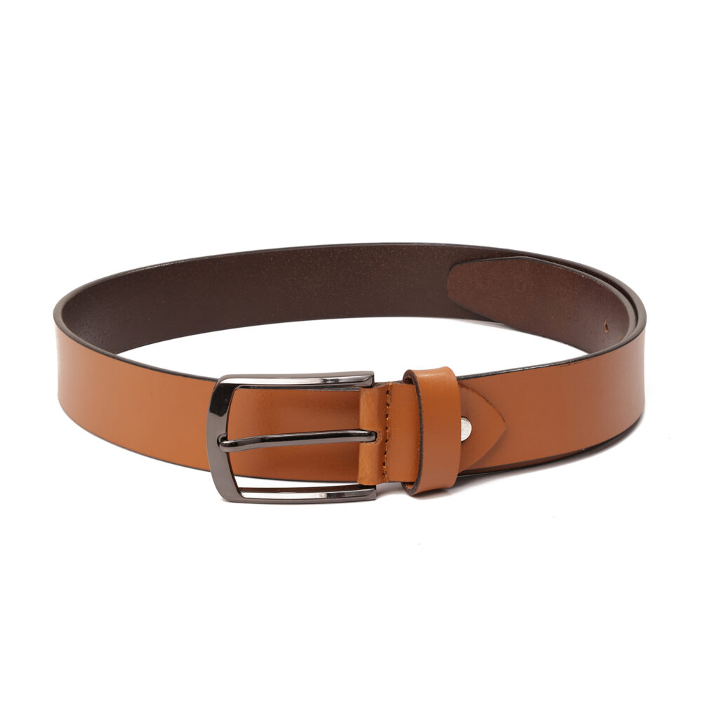 Genuine Leather Classic Belt Tan - Image 3