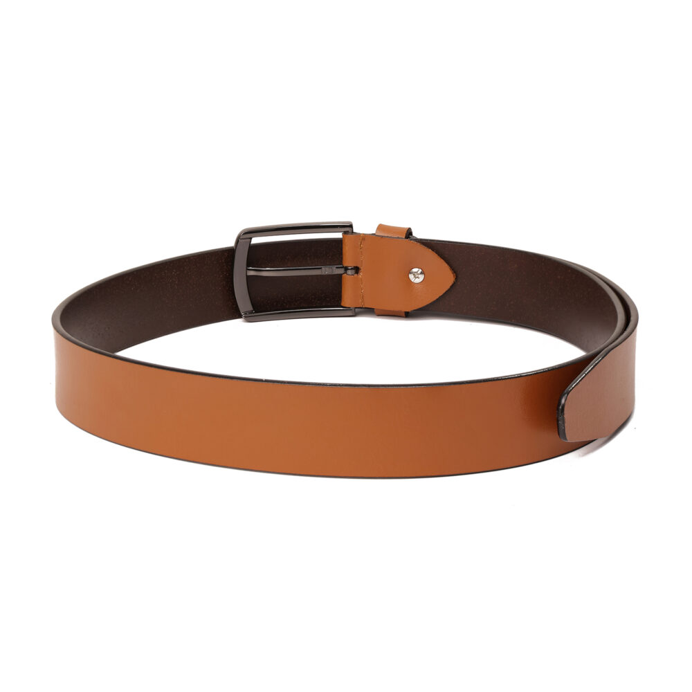 Genuine Leather Classic Belt Tan - Image 2