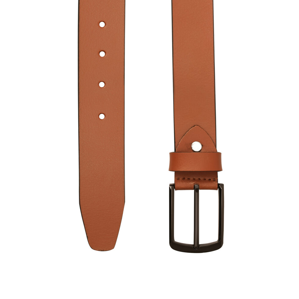 Genuine Leather Classic Belt Tan - Image 5