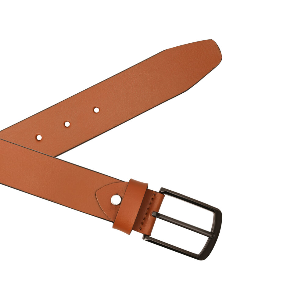 Genuine Leather Classic Belt Tan - Image 4